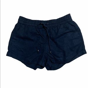 Love Tree black linen blend shorts size large